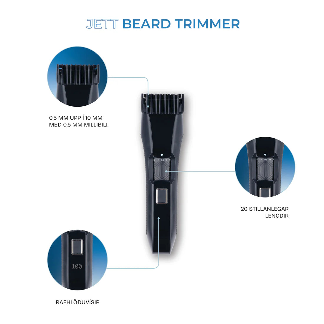 Chad grooming Jett Beard Trimmer